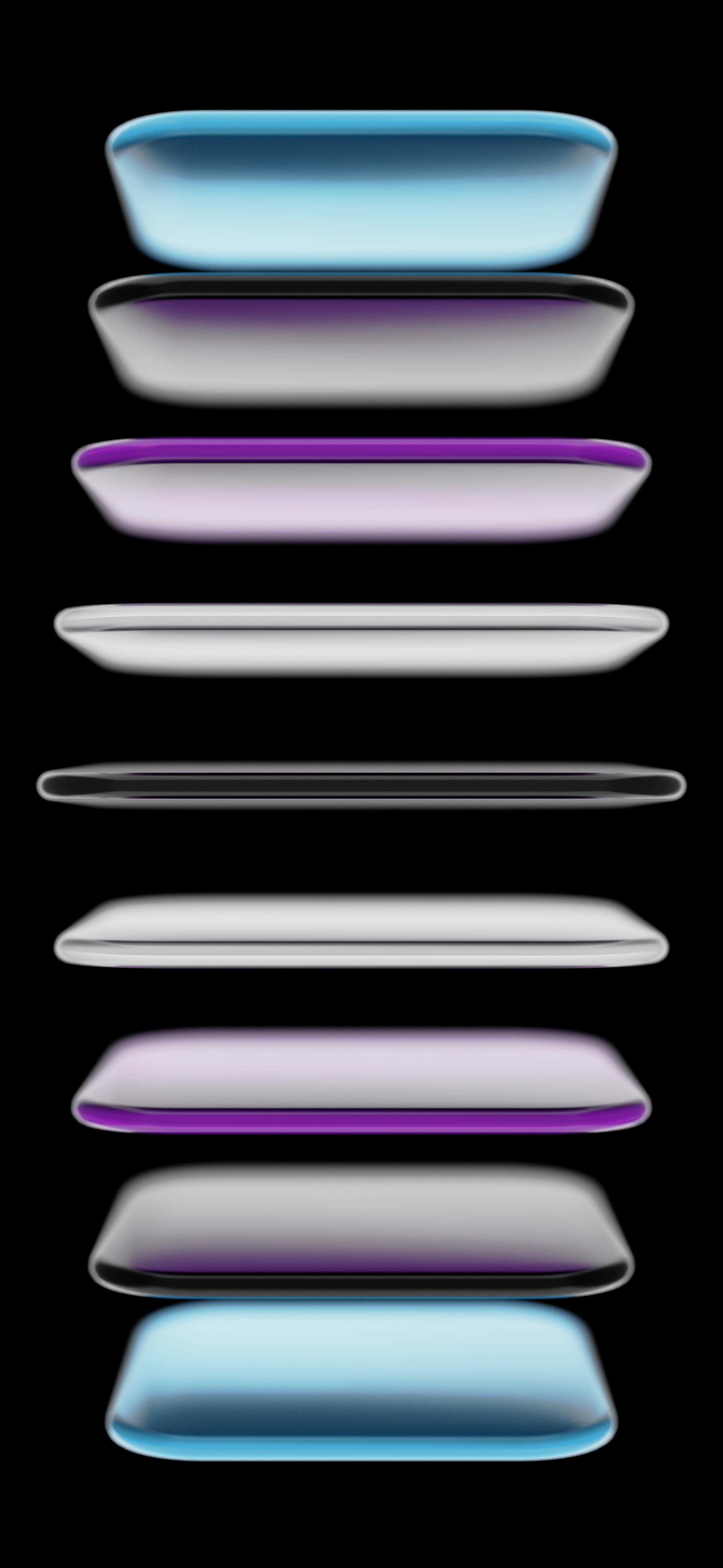 glass layered stack