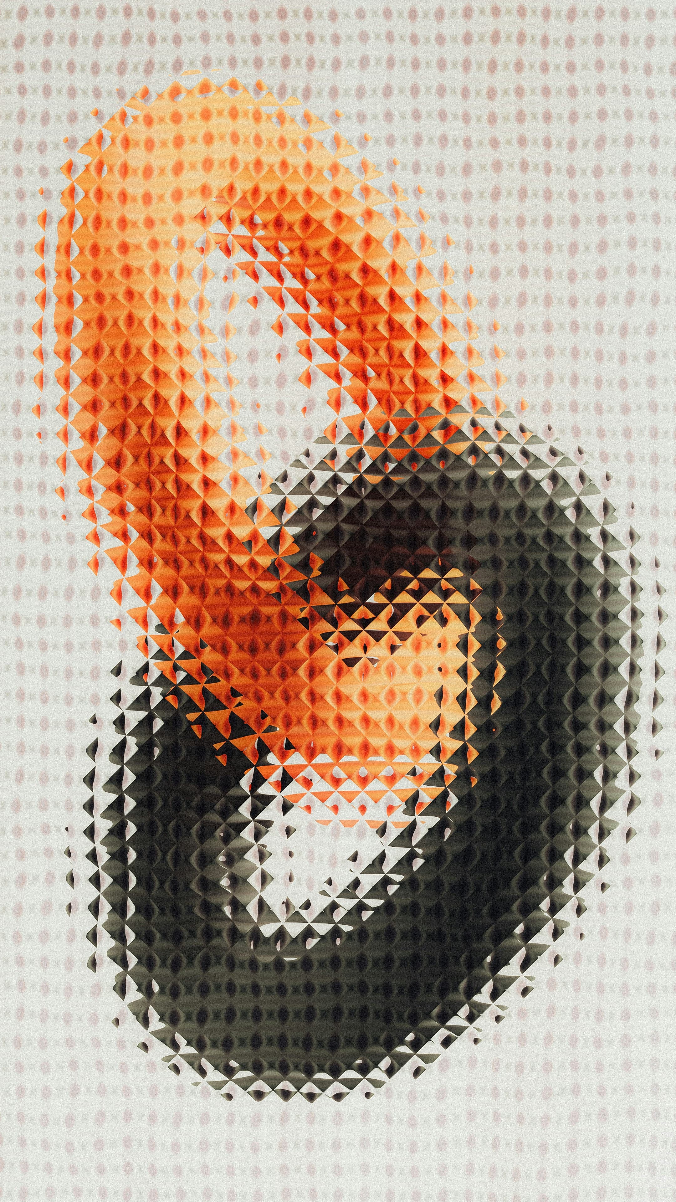 orange black lock graphic