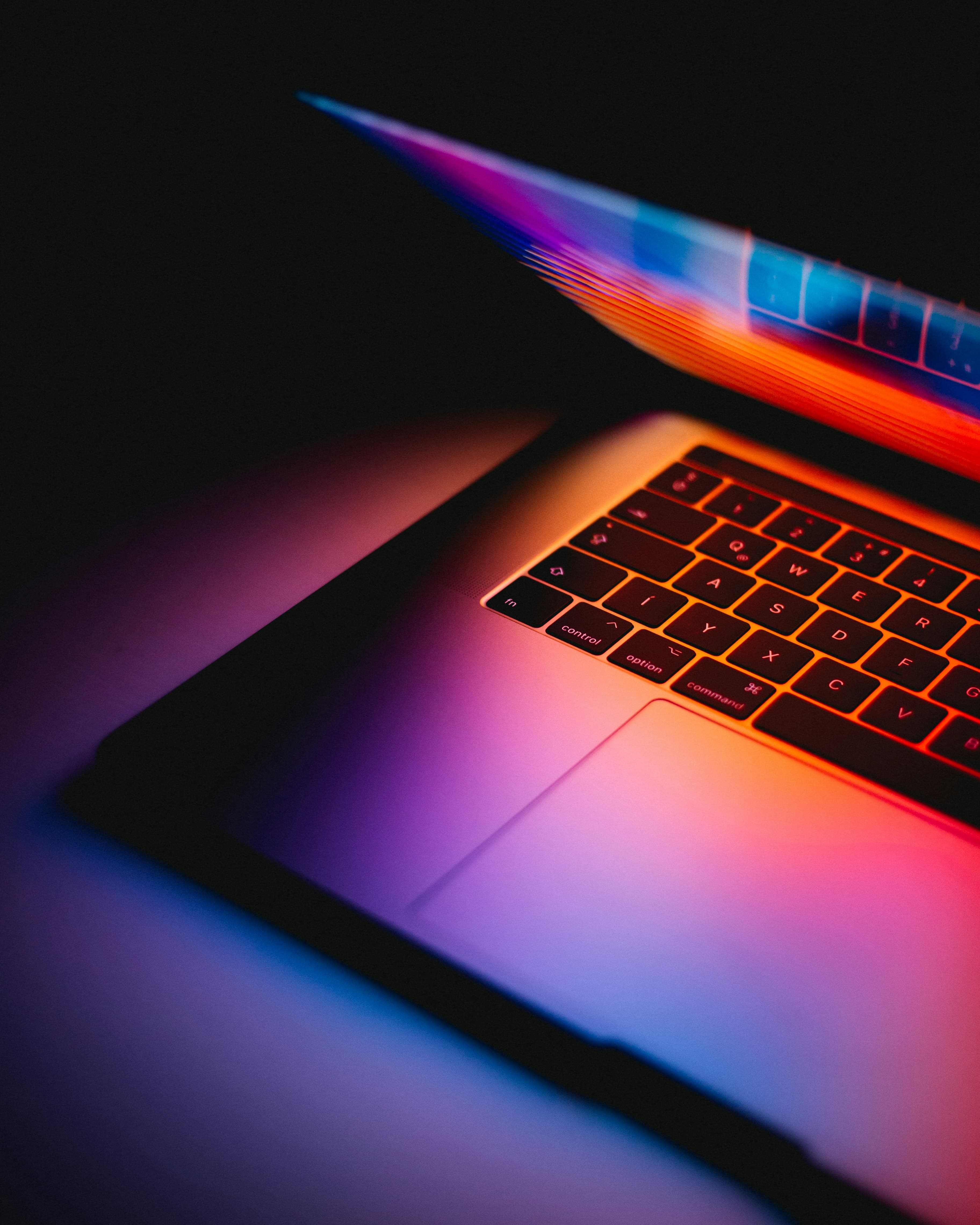 prism laptop light trail
