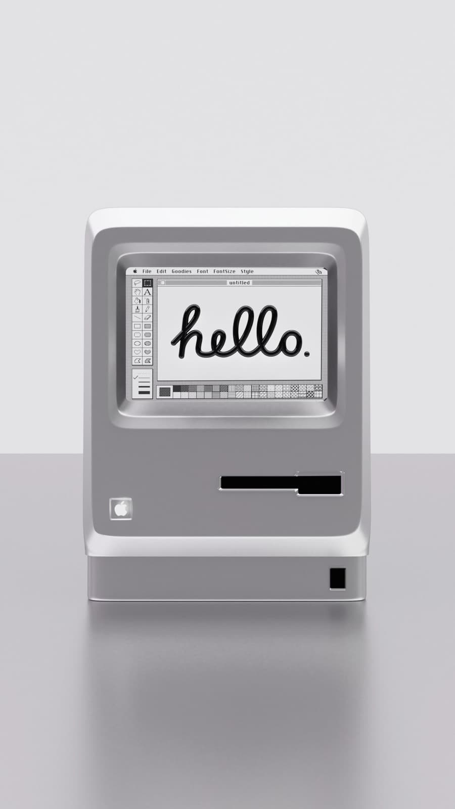 Macintosh greeting still life