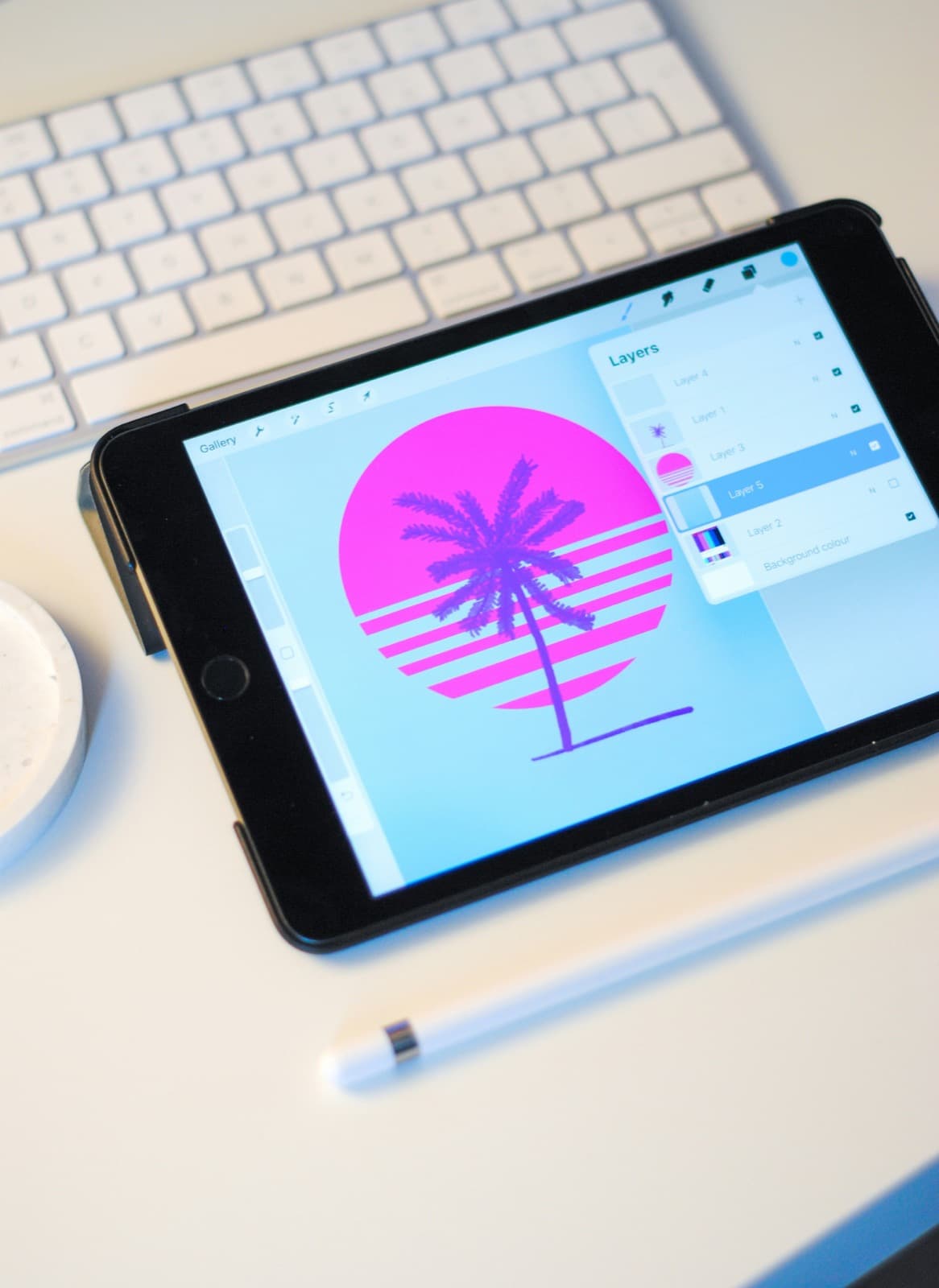 Tablet illustration workspace